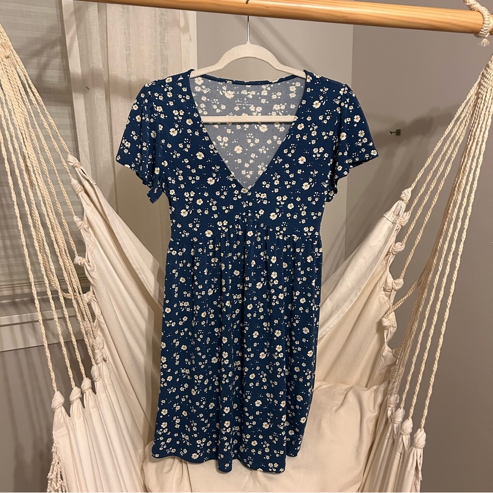 Aeropostale Navy Floral Mini Dress